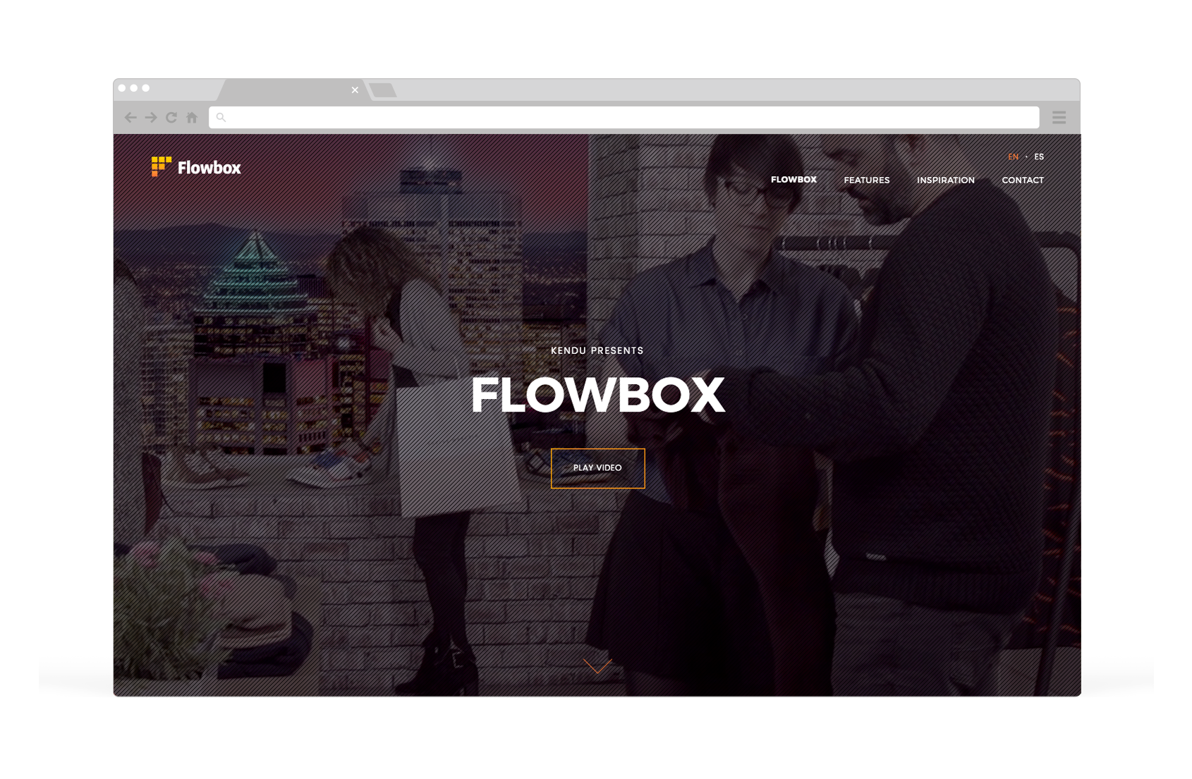 Diseño web página home Flowbox
